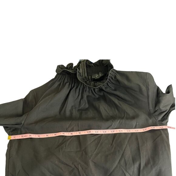 COS Mock Neck Half Sleeve Feather Hem Dress 6 - Picture 8 of 11